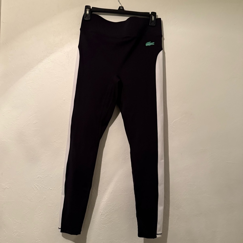 Bandier x Lacoste Black and White Leggings Women’s
